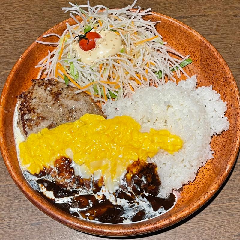 オムデミチーズバーグディッシュ(びっくりドンキー 帝塚山店)