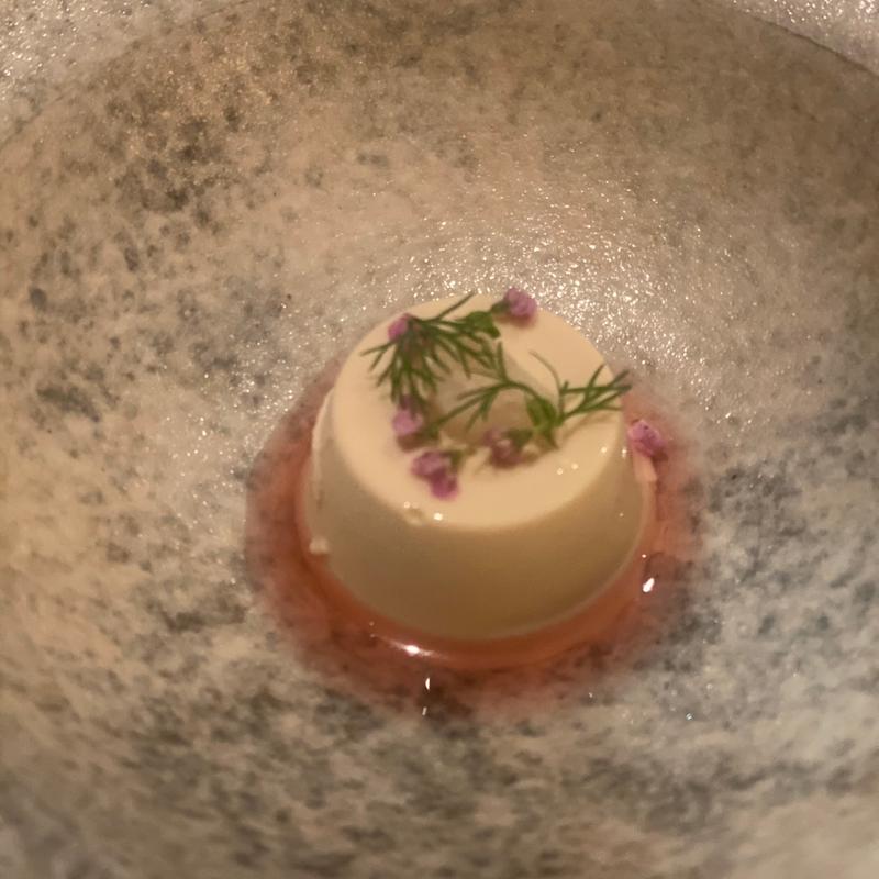 スカンピのパンナコッタ(イタリアン Gli Scampi（リ スカンピ）飯田橋)