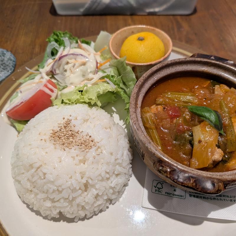 手羽元と野菜のトマトスープごはんプレート(ミジンコ)