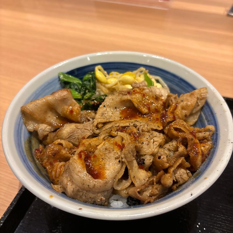 豚カルビ丼（並）肉大盛(焼きたてのかるび 北本店)