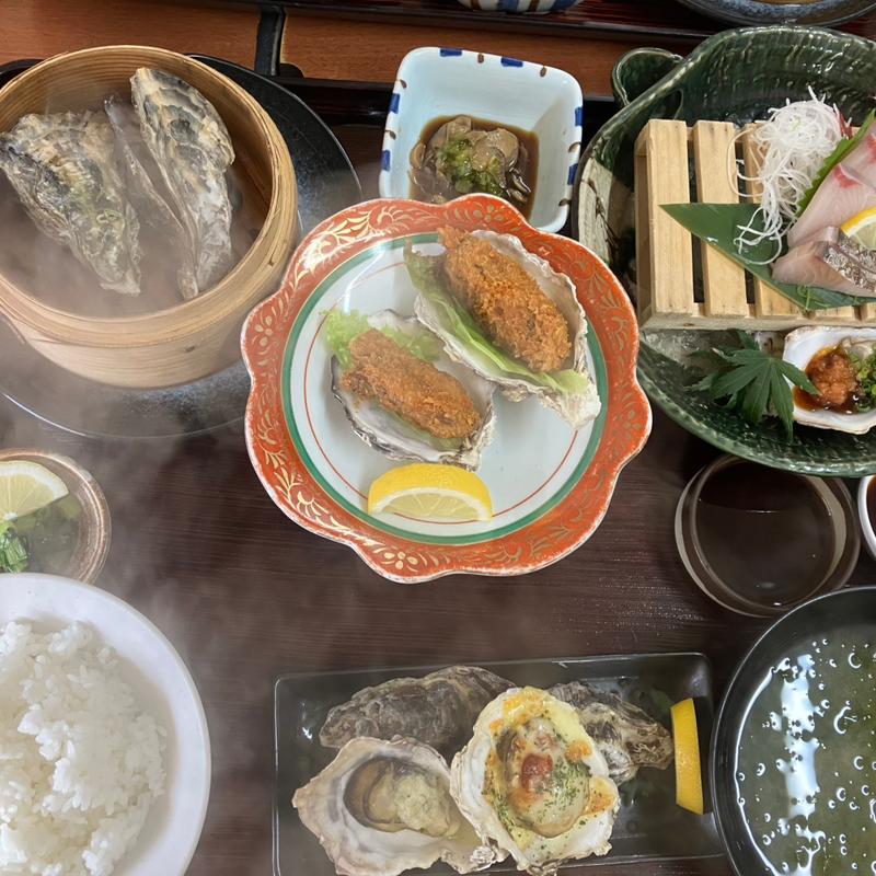 牡蠣づくし　坂越御膳(くいどうらく)