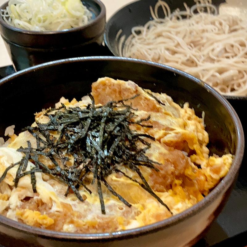 満腹かつ丼セット(ゆで太郎 堺筋本町店)