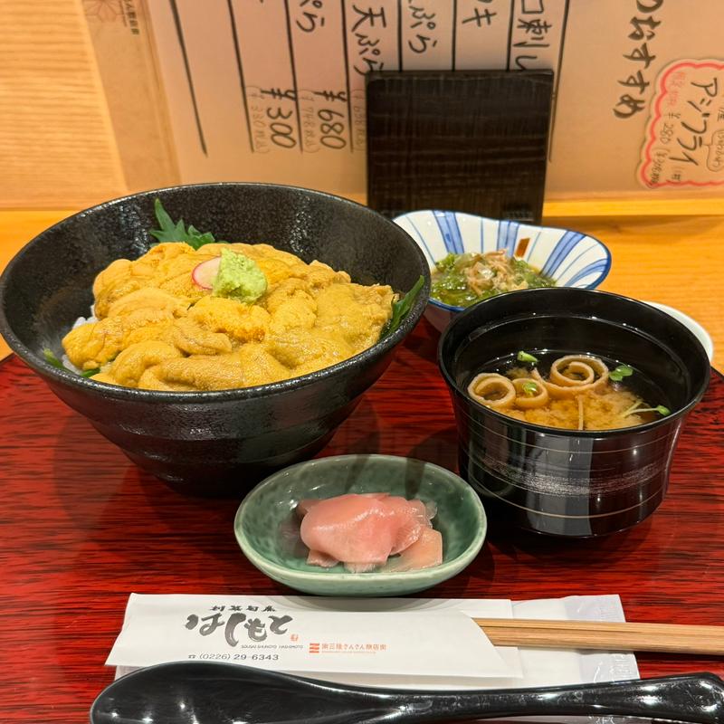 生うに丼(創菜旬魚はしもと)