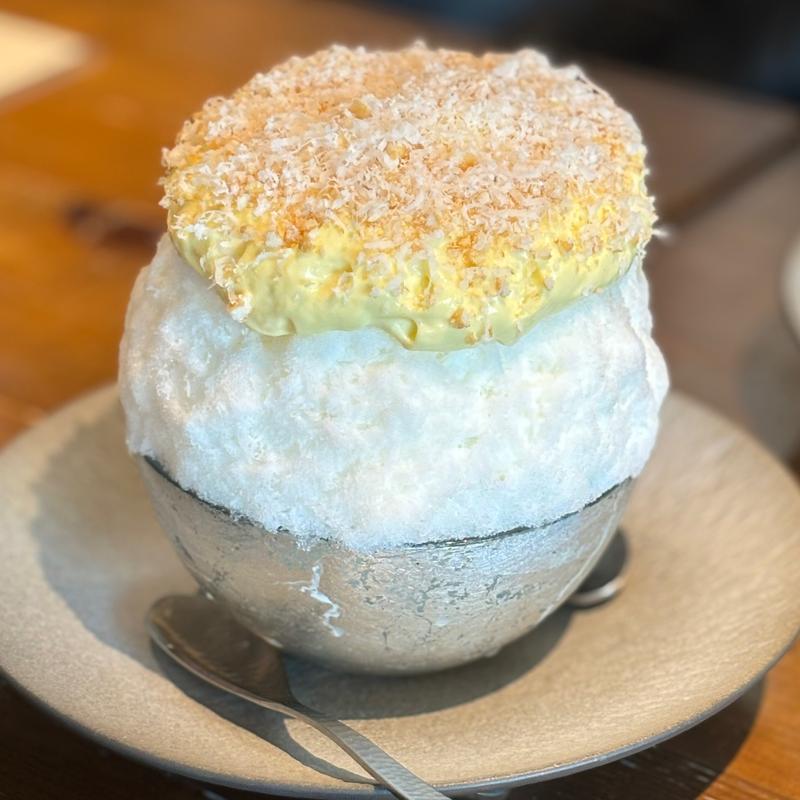 とうもろこしと焼き醤油のかき氷(ルディック)