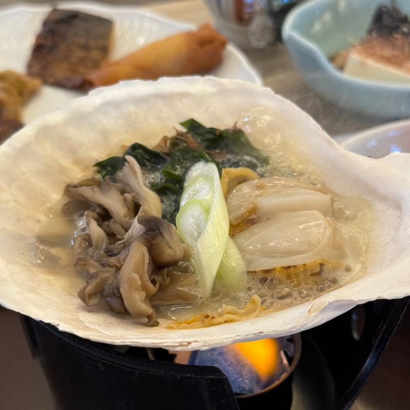 帆立の貝焼き(大船渡プラザホテル )