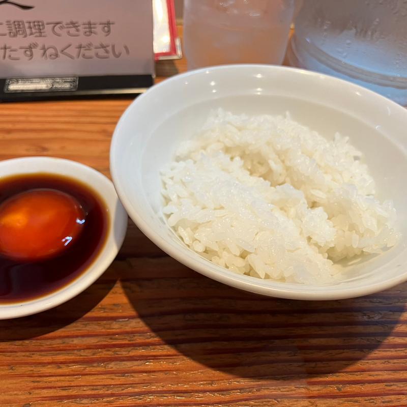 榛名濃厚卵の漬け丼(らーめん芝浜 )