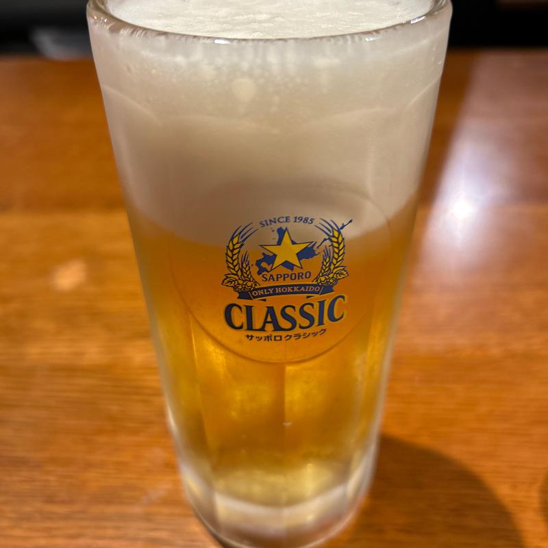 サッポロクラシック(大衆酒場おたる三幸 札幌北4条店)