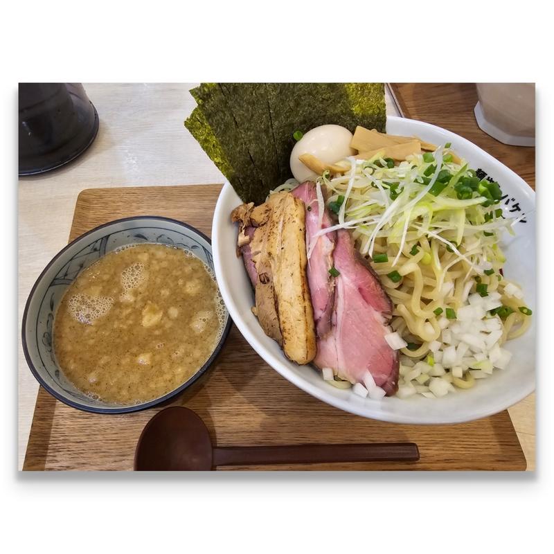 特製とりにぼつけ麺＋大盛り(麺や シバケン)
