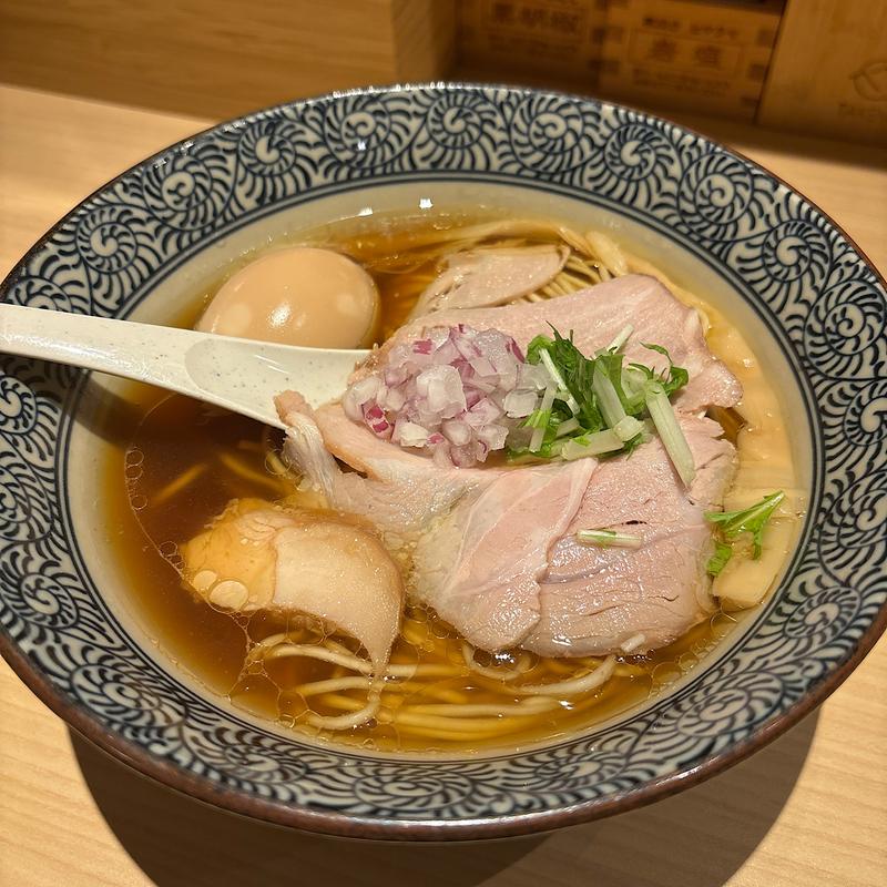 味玉中華(鴨と上州地鶏 中華そば 獅)