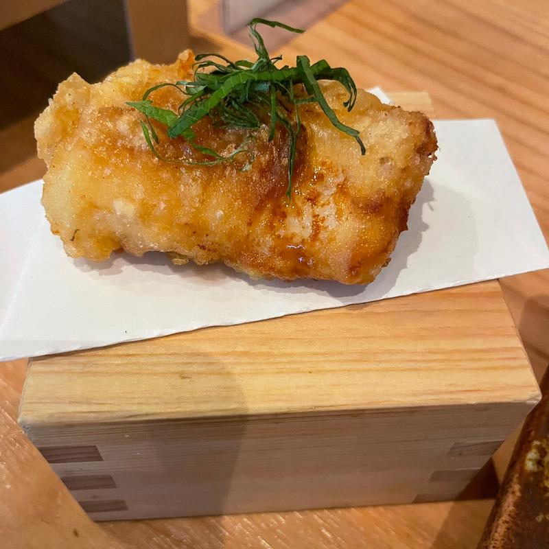 白あなご天（梅しそ）(天ぷら食堂 たもん)