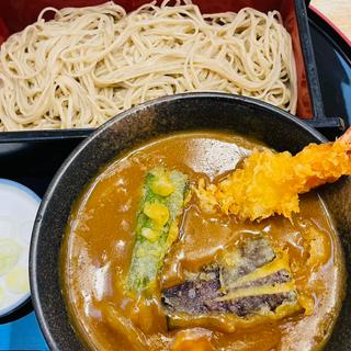 カレーつけ蕎麦天ぷら付き(越前)