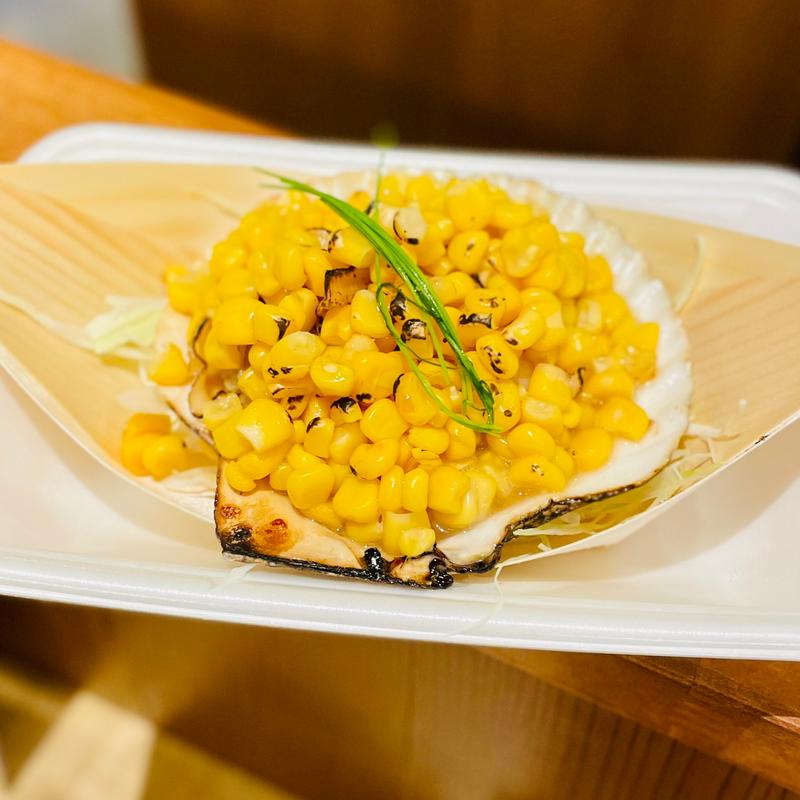 炙りホタテコーンバター(千客万来 炙り屋 鱻 せん)