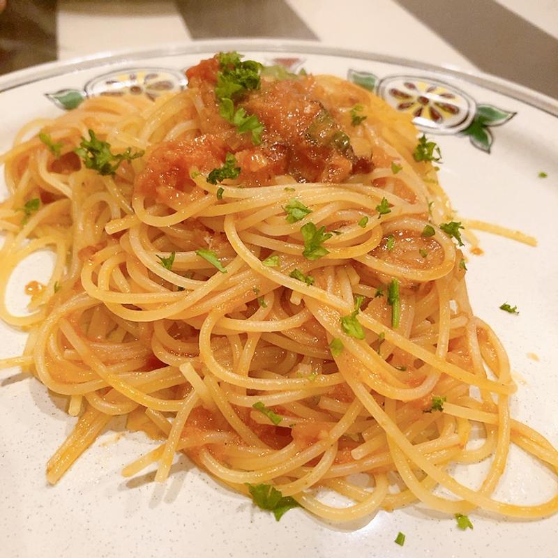 カニのミートソース(マンジャ・パスタ )