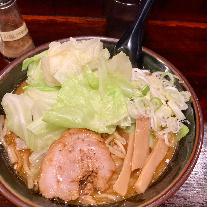 味噌らーめんキャベツ追加(さっぽろ麺屋 和光)