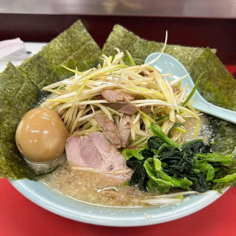 ネギコテラーメン ネギ増し のり 味玉(ラーメンショップ石下鴻野山店)