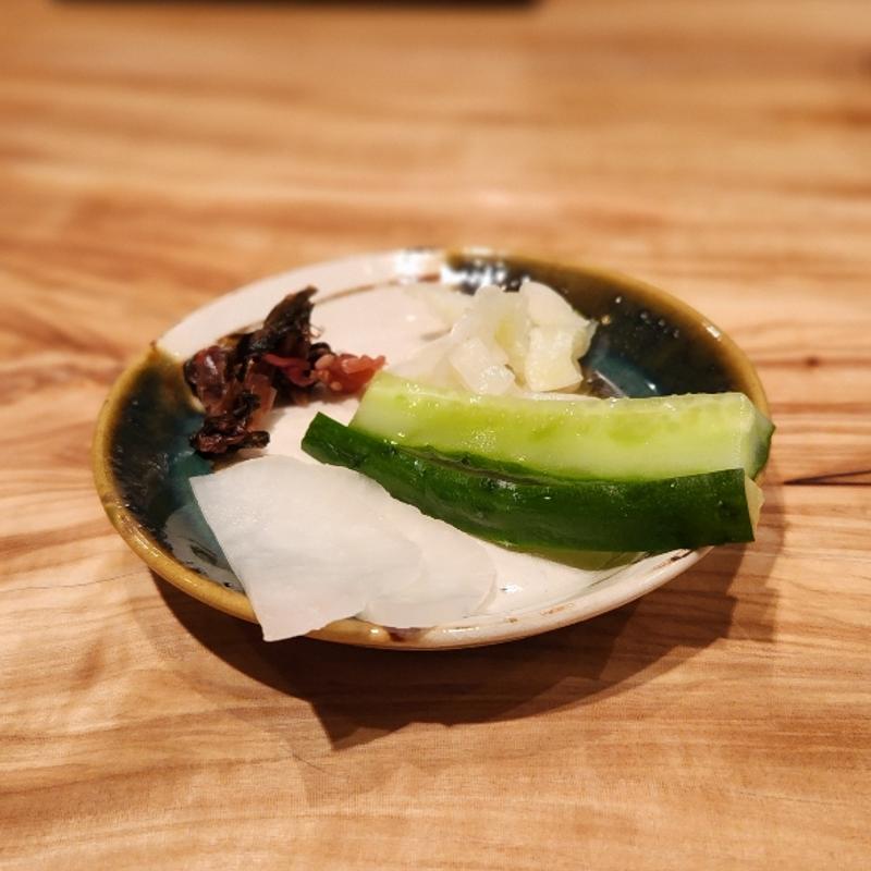 漬物(とんかつ 乃ぐち)