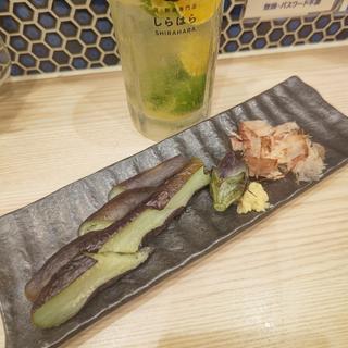 焼きたて秋なす(貝・海苔巻き 野毛しらはら)