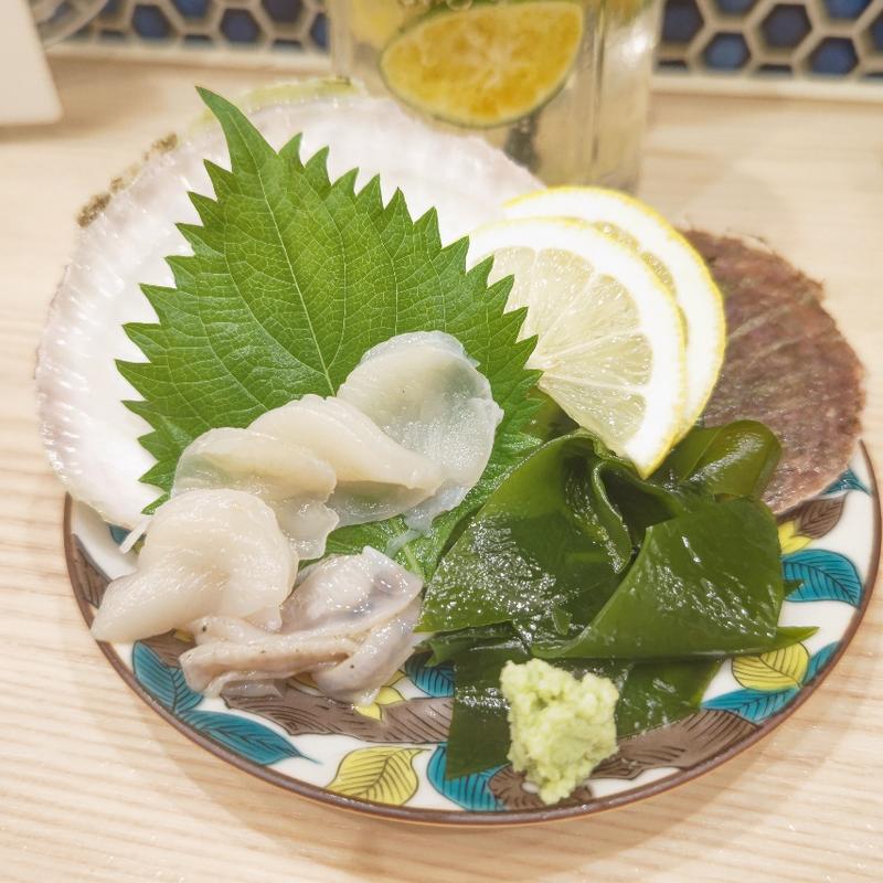 活ほたて(貝・海苔巻き 野毛しらはら)