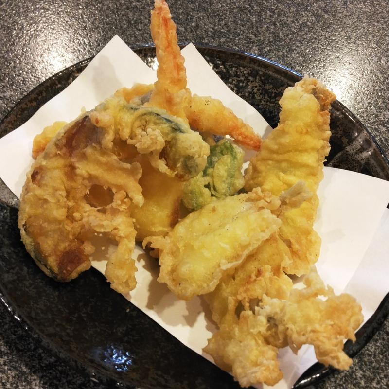 天ぷら 盛合せ 中(須坂屋そば 新潟駅前店)
