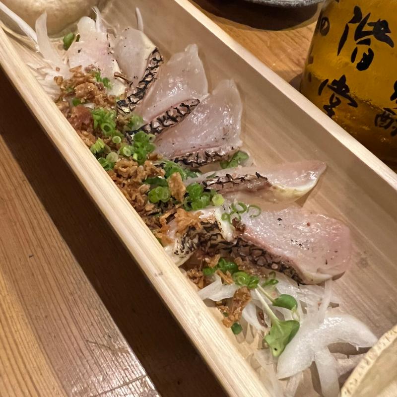 明石鯛の藁焼き(はし処恵)