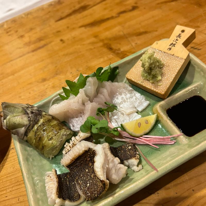 穴子のお造り(はし処恵)