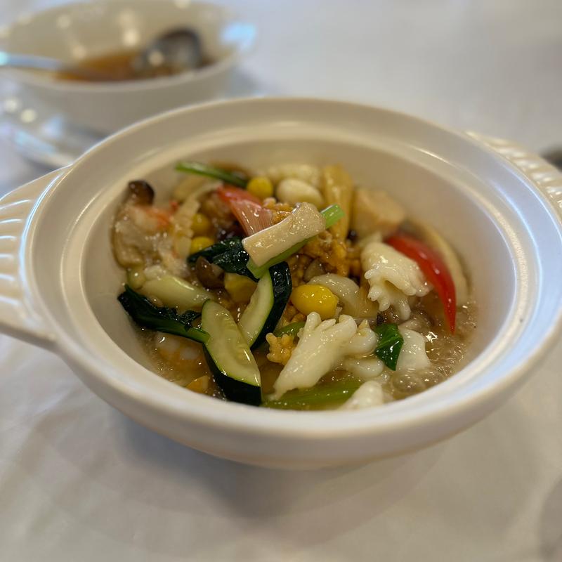 海の幸入りあんかけオコゲ(中国料理 橘屋 柏原店)