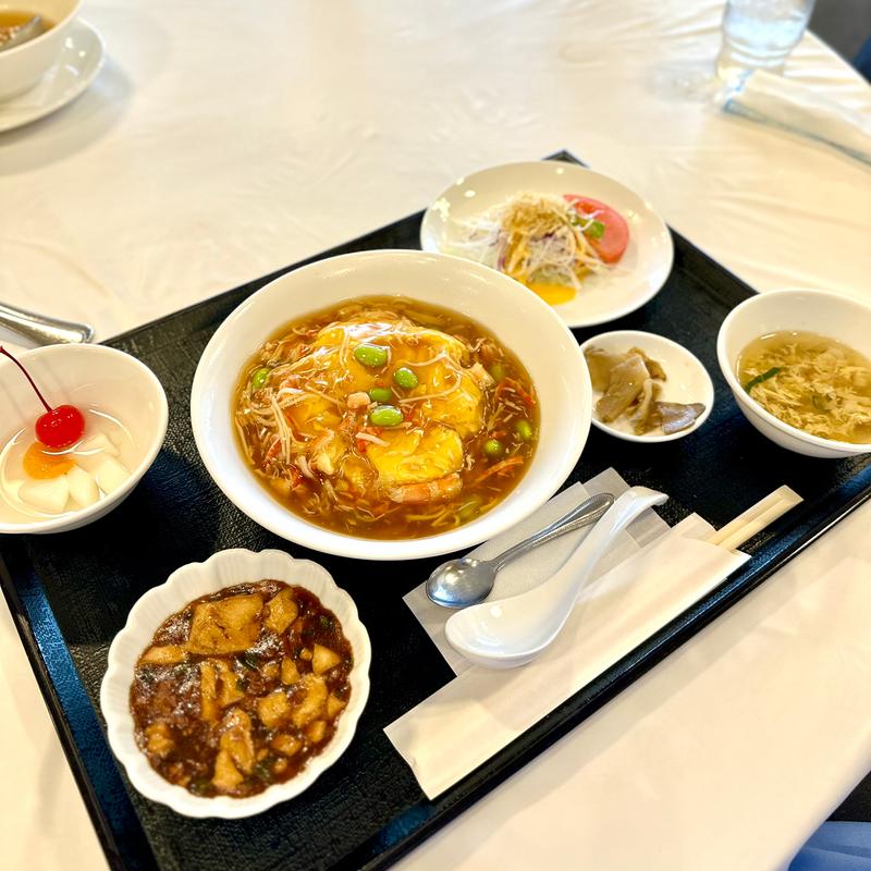 ふんわり玉子のカニあんかけ丼(中国料理 橘屋 柏原店)