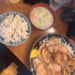 リブロース生姜焼き定食(檍食堂 蒲田東口店)