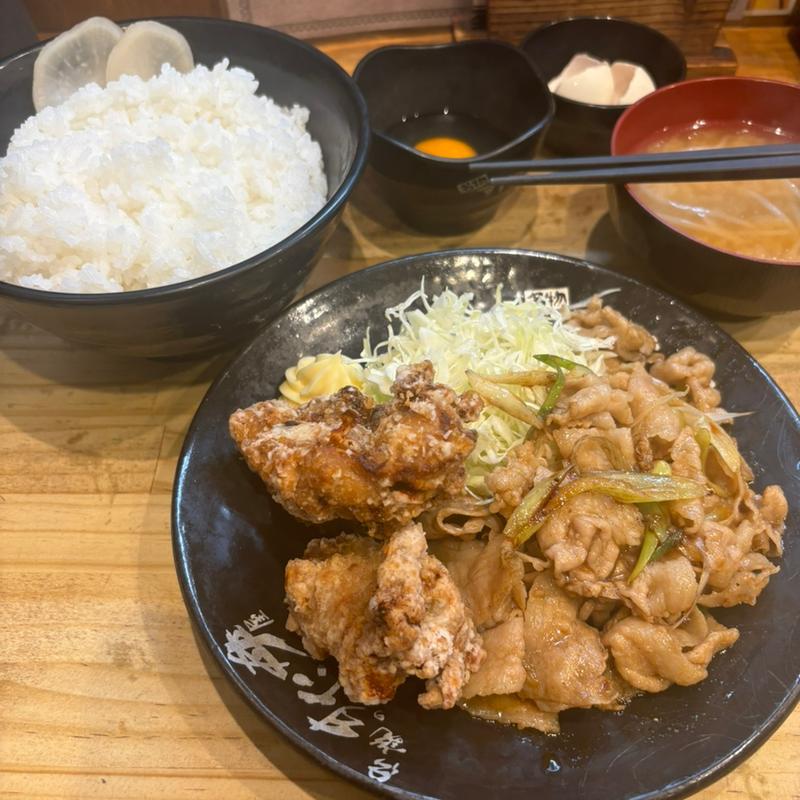 唐揚げ合盛り(伝説のすた丼屋 八王子東浅川店)