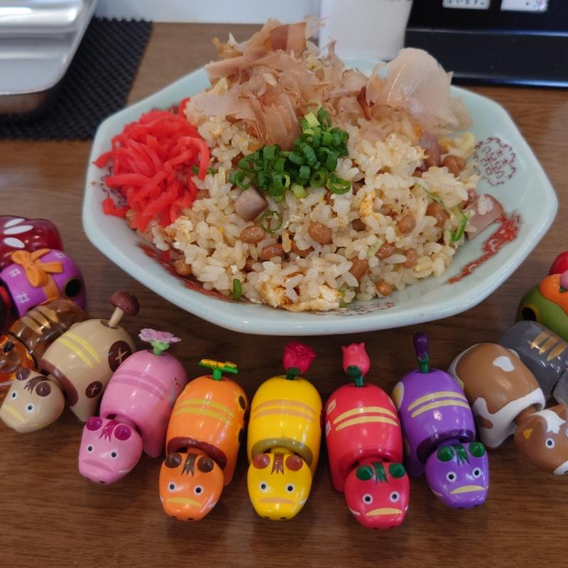 納豆チャーハン(自家製麺 麺工房えんたく)