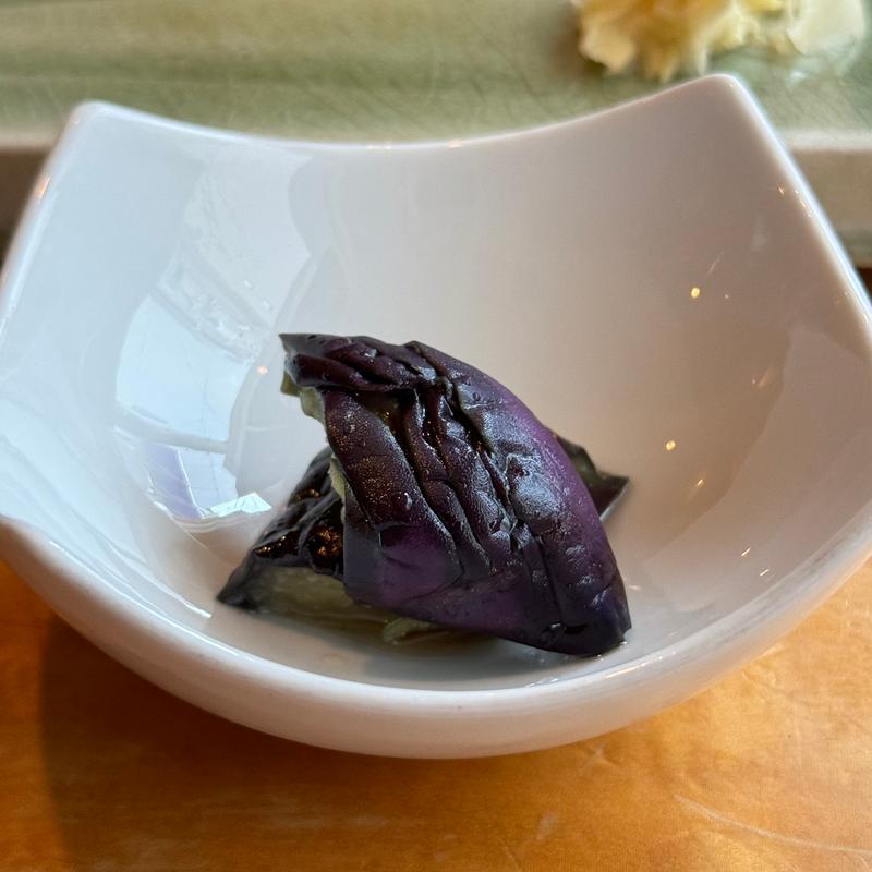 茄子の煮浸し(SUSHI てさく)