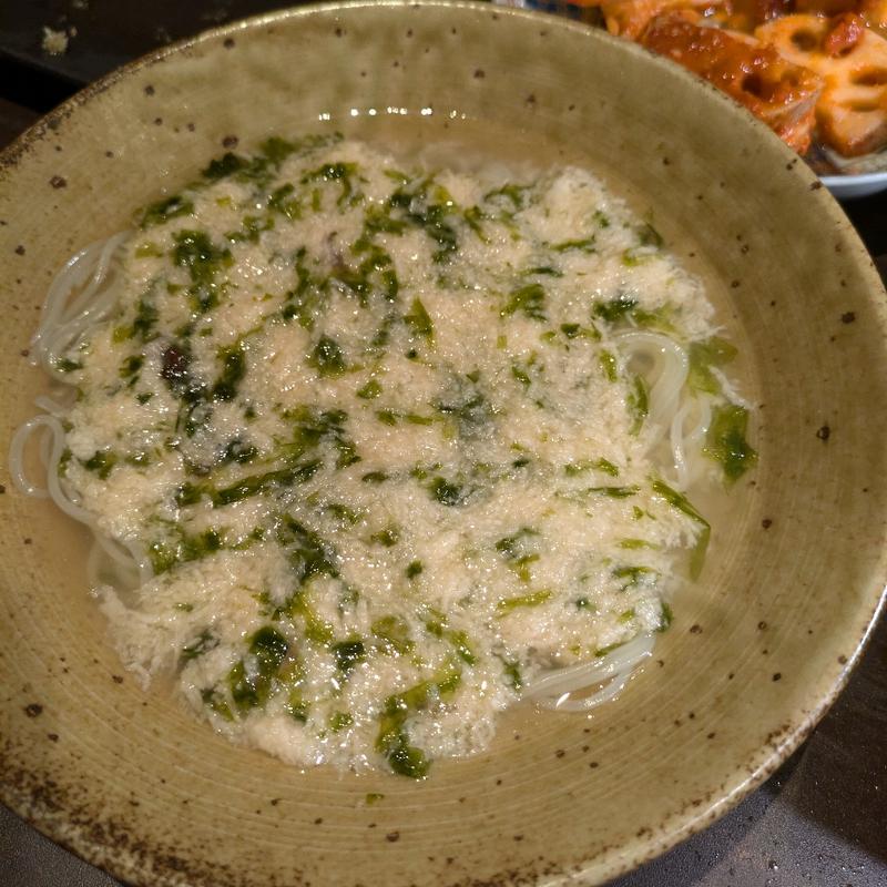 とろろ冷麺(渋谷 京焼肉 京之介)