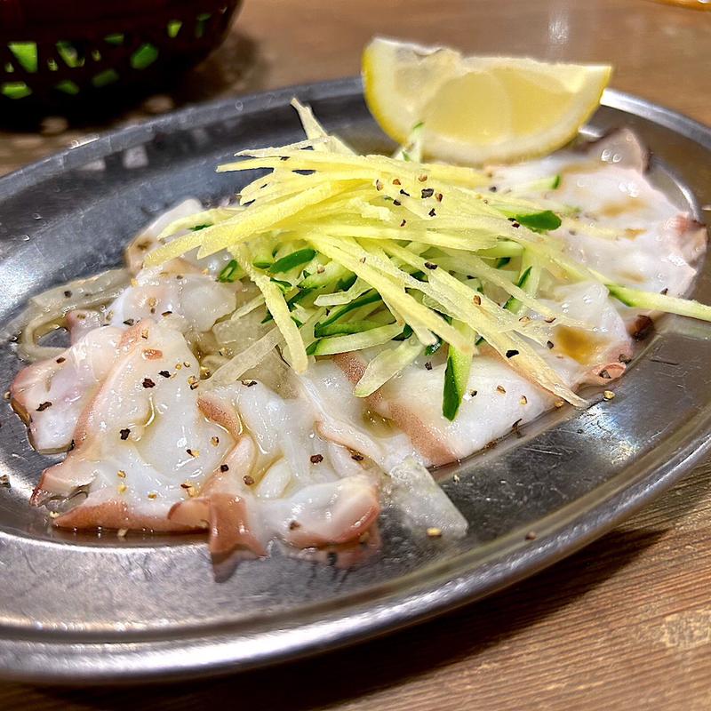 北海たこのカルパッチョ(やきとりの扇屋 仙台富沢店 )