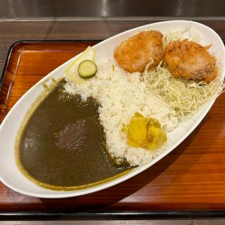 上ヒレカツ（2個）とカレー(カツとカレーの店　ジーエス)