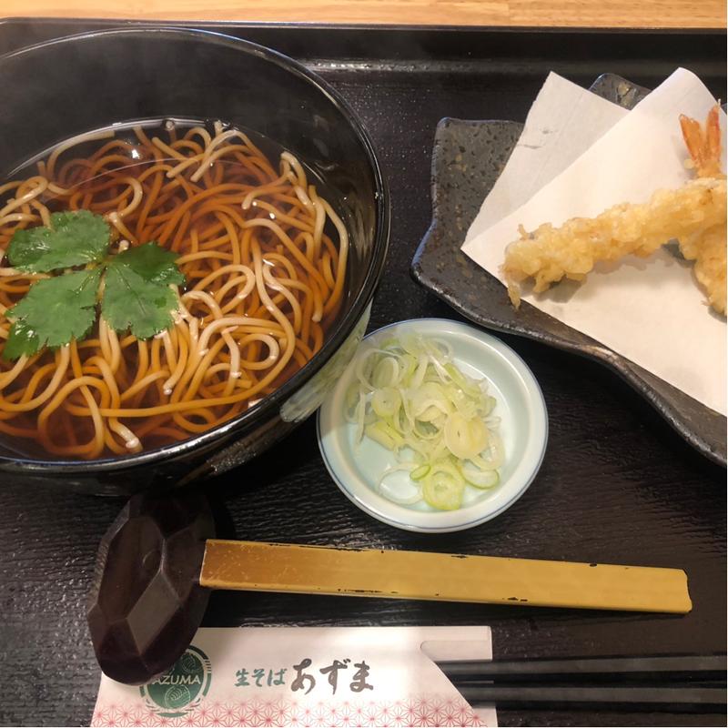 海老天そば(生そば あずま 船橋店)