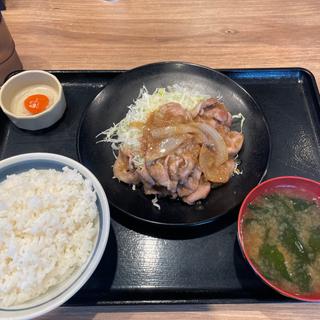 生姜焼き定食(野郎めし 千葉祐光店)