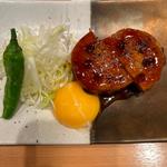 加賀れんこんとみつせ鶏つくねの挟み焼き(YEBISU BAR)