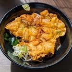 生蕎麦ぶっかけ かき揚げ