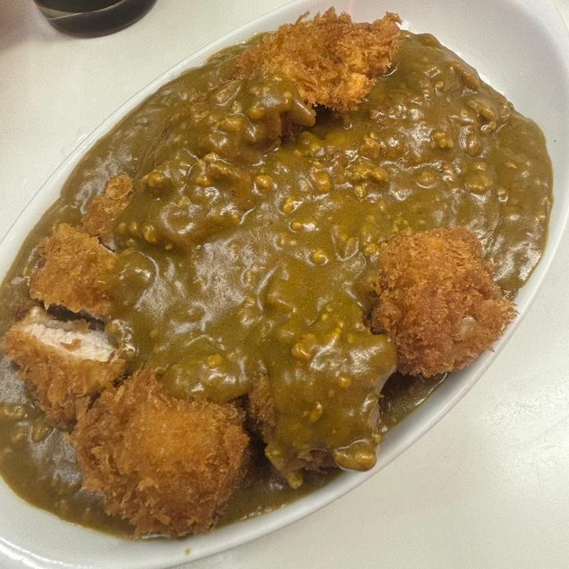 ジャンボかつシュウマイカレー(まんてん )