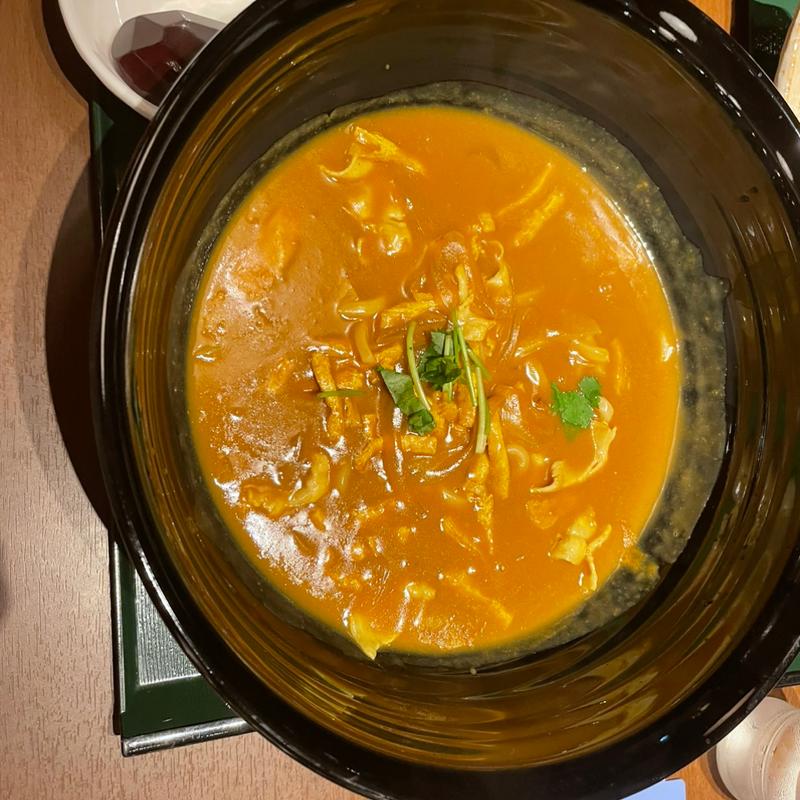 カレーうどん　〆ご飯(湯あがりキッチン一休 盛岡店)