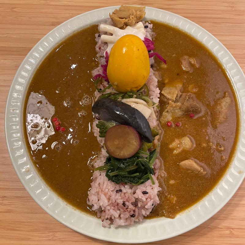 2種あいがけ(スパイスカレーand)