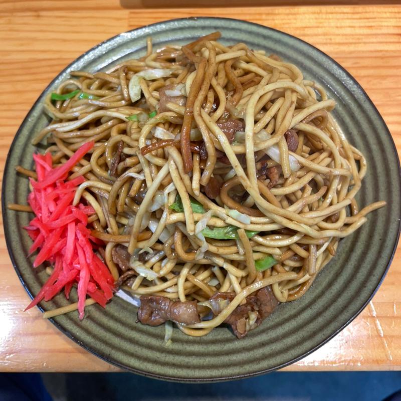 ソース焼きそば（中）(焼きそば 麺広)