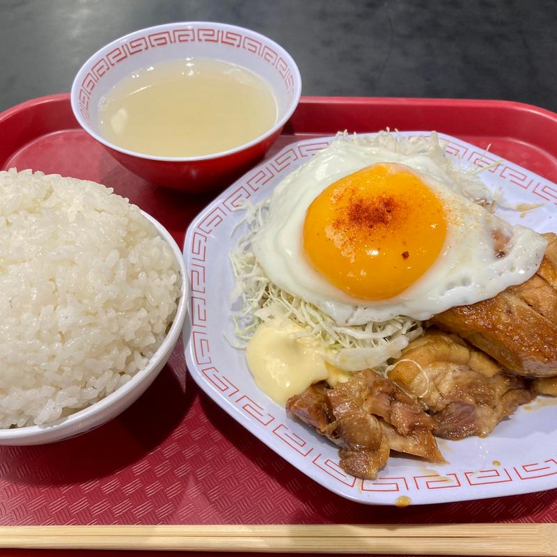 チャーシューエッグ定食(油そばだ イオンモール京都桂川店)
