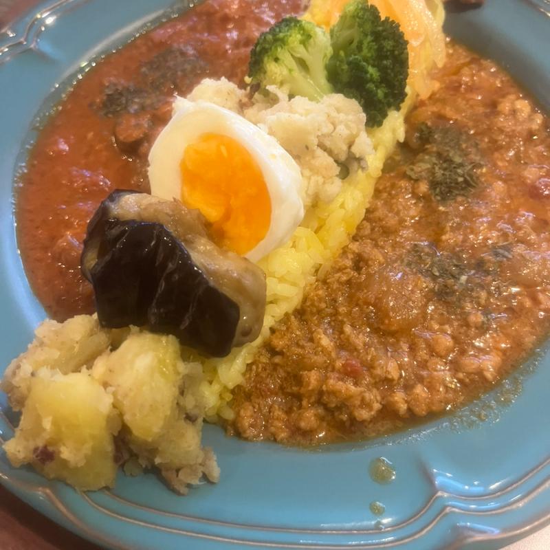 スパイスカレー2種盛り(カレー会議室)