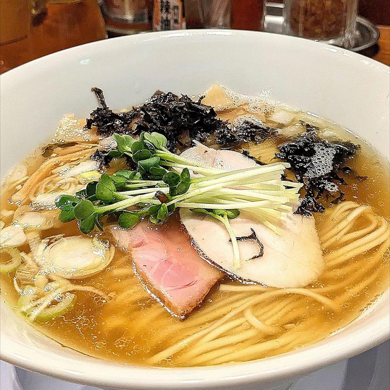 煮干しそば 塩(中華そば つけ麺 百日紅 新宿店)