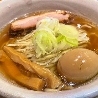 らーめんmacro(煮玉子トッピング)(人類みな麺類東京本店)