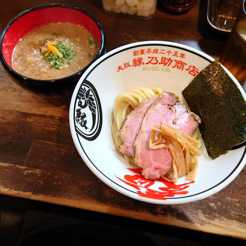 真骨鳥魚介つけ麺(麺でつながる縁 大阪縁乃助商店)