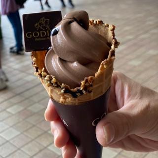 ソフトクリーム ダブルチョコレート(ゴディバデザート 東京ドームシティ ラクーア GODIVA Dessert Tokyo Dome City LaQua)