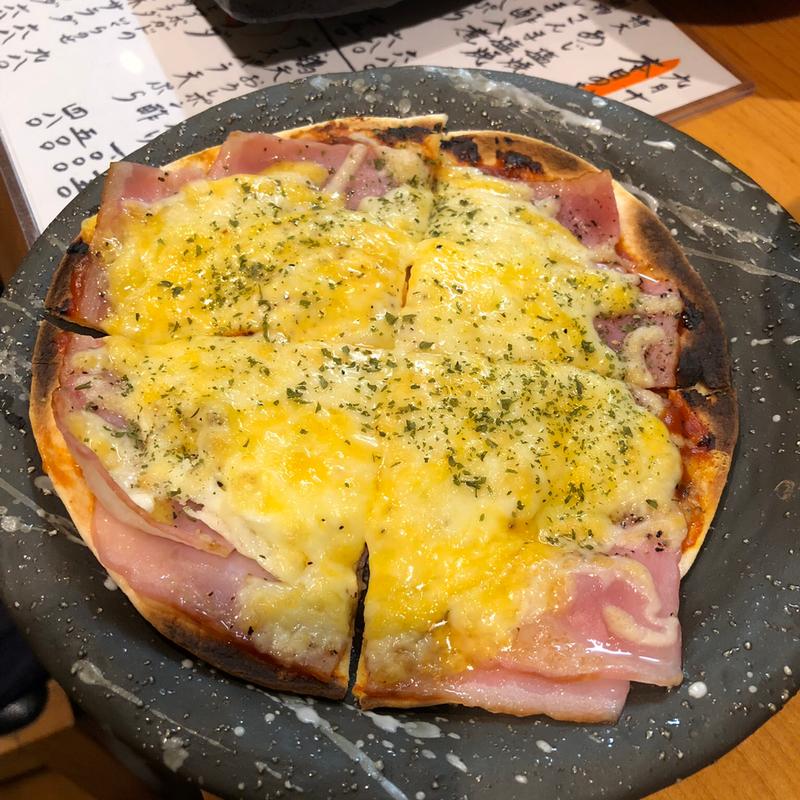 おつまみピザ(肴菜や あら木)