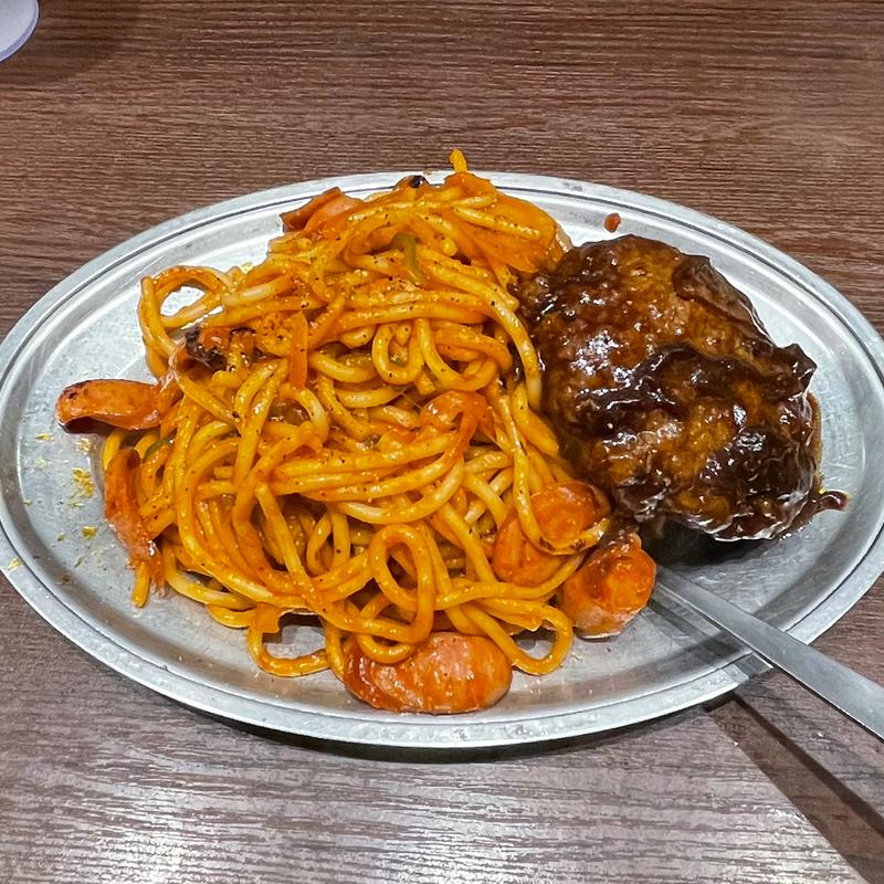 ナポリタン並ハンバーグ(スパゲッティーのパンチョ プレナ幕張店)